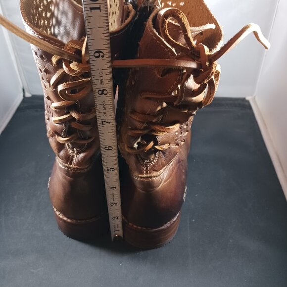 Bed Stu Tan Taupe Leather Cheshire Boots Women's size 9.5M - Picture 8 of 12